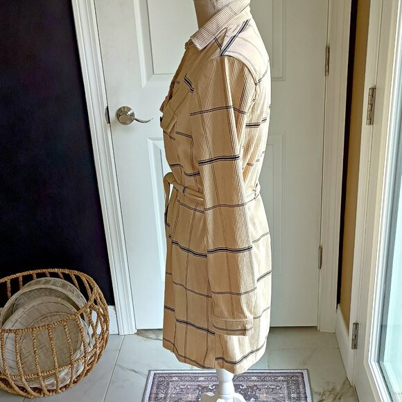 NEW! PLAID BELTED SHACKET DRESS SZ L - Picture 2 of 6
